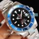Swiss Copy Rolex Submariner Blaken Stainless Steel 2836 Blue Face Watch 40mm (5)_th.jpg